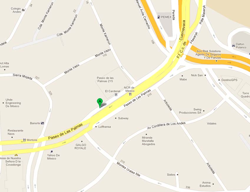 AEE Mapa de Google